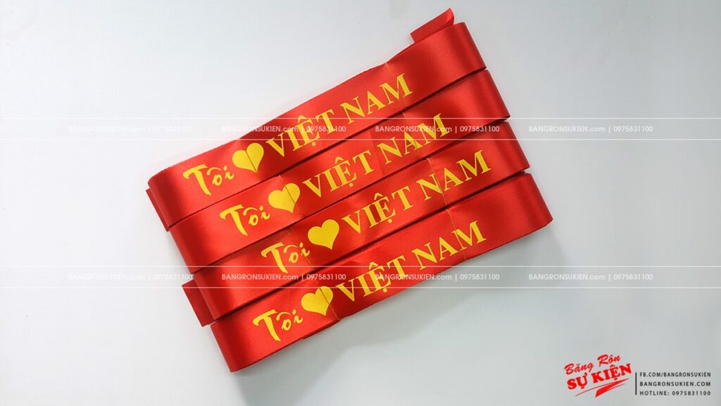 băng rôn tôi yêu Việt Nam