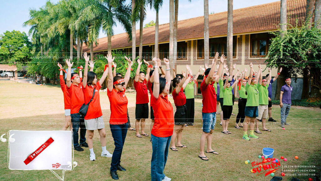 in băng rôn quấn đầu màu đỏ cổ vũ