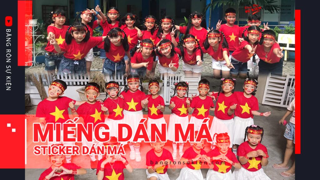Miếng Dán Má Cờ Tổ Quốc: Không Chỉ Dành Cho Các Trận Đá Bóng, Mà Còn Ở Trường Lớp
