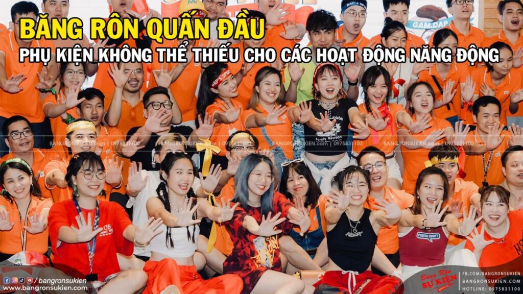 In băng đeo đầu cổ vũ theo thiết kế riêng