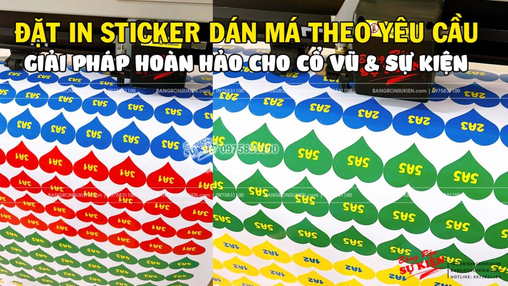 sticker dán má giúp bạn lan tỏa tinh thần cổ vũ