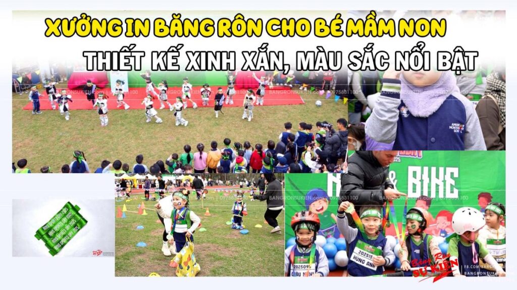 Xưởng in băng rôn cho bé mầm non