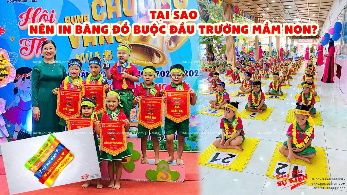 băng rôn trường mầm non