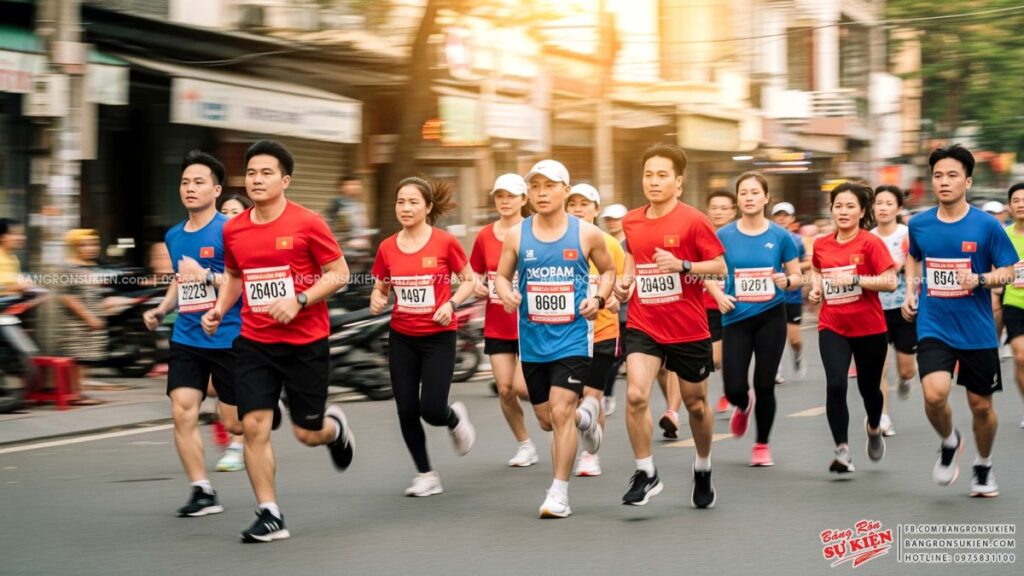 In BIB giải chạy bộ theo yêu cầu