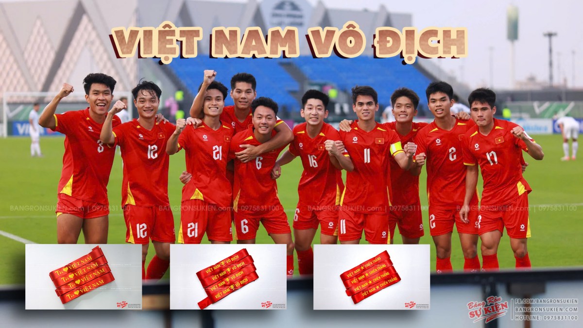 băng rôn cổ vũ bóng đá Việt Nam