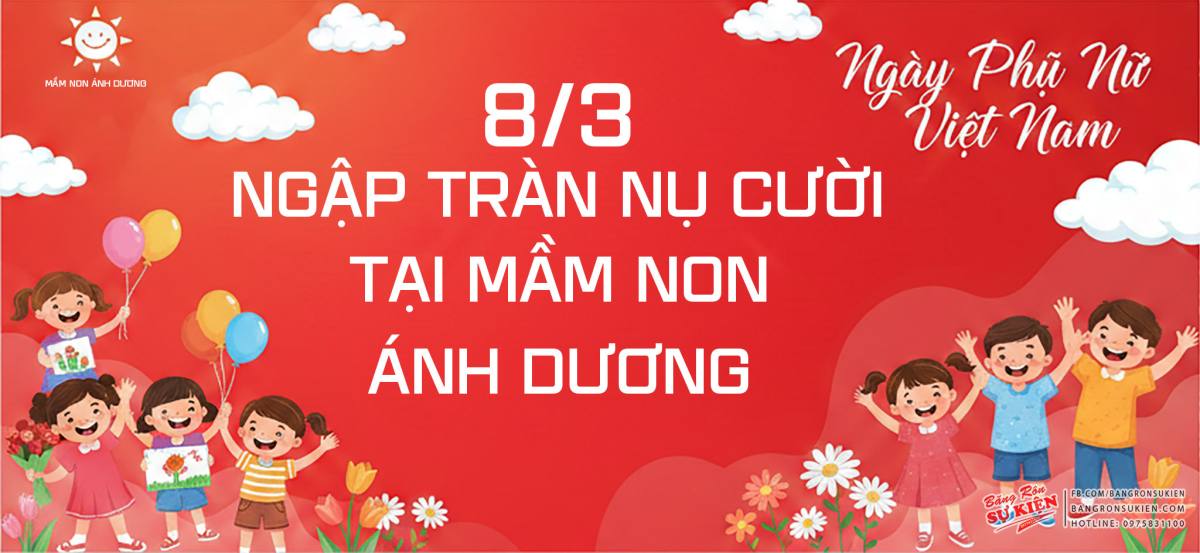 bạt chào mừng quốc tế phụ nữ