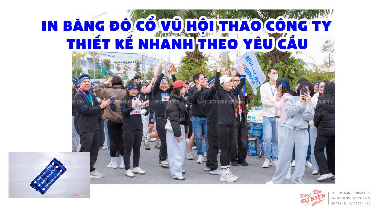 băng đô cổ vũ công ty