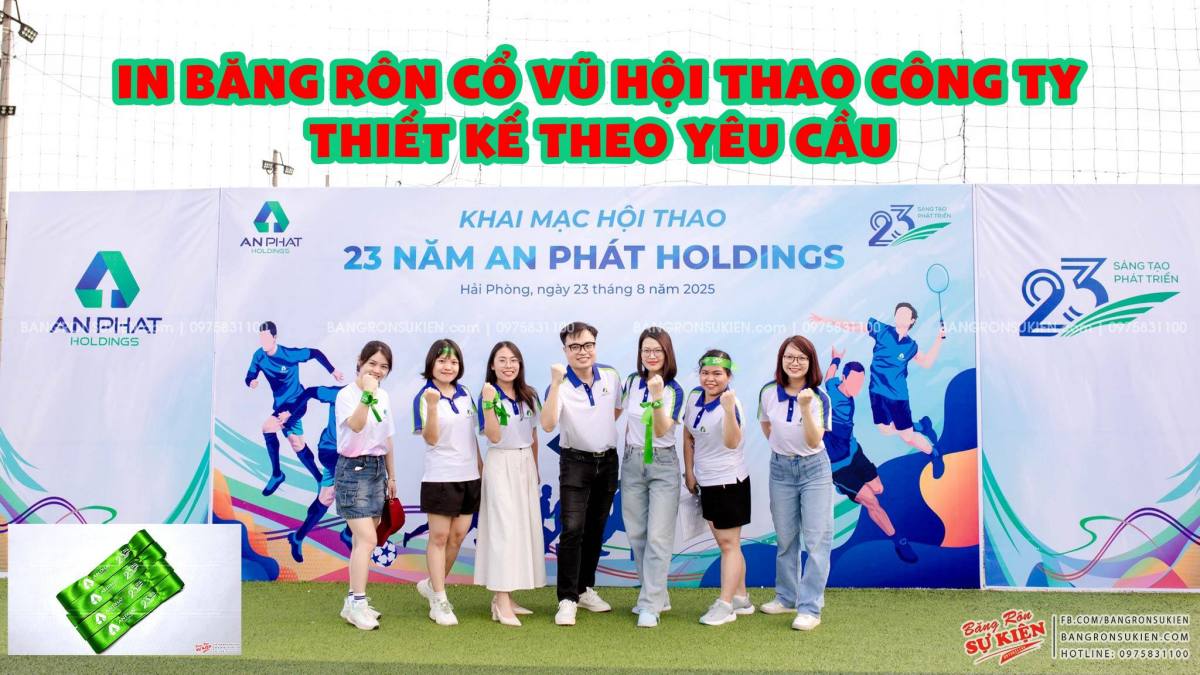 băng rôn cổ vũ sự kiện thể thao