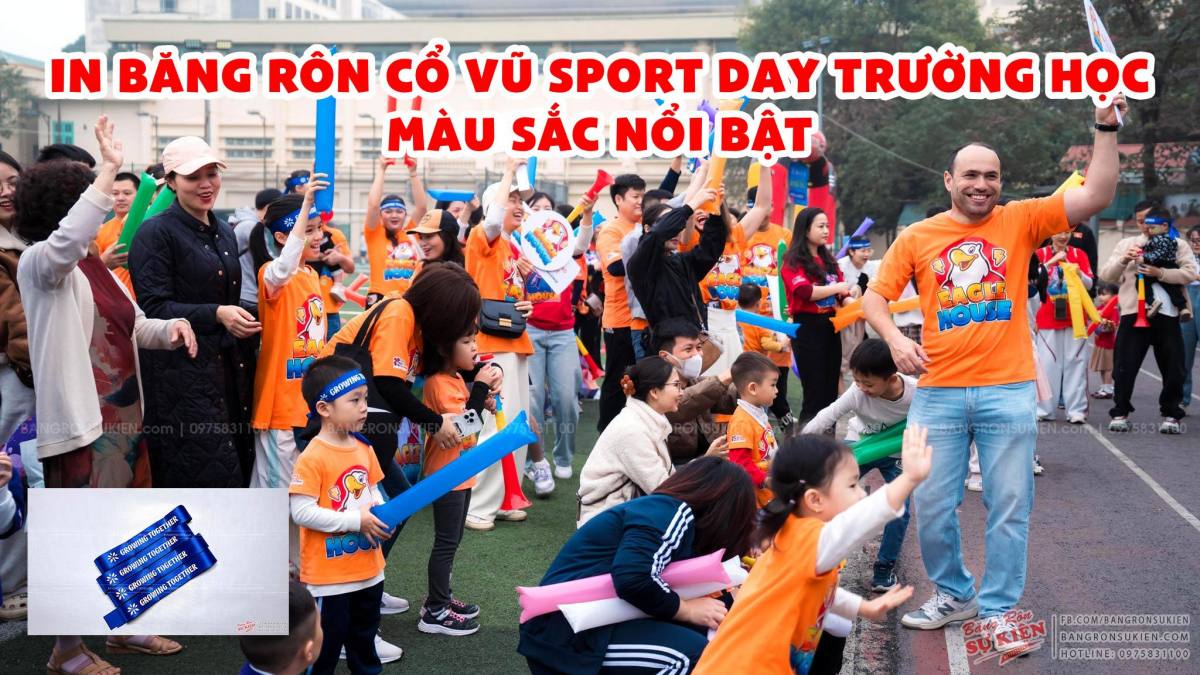 băng rôn cổ động sport day
